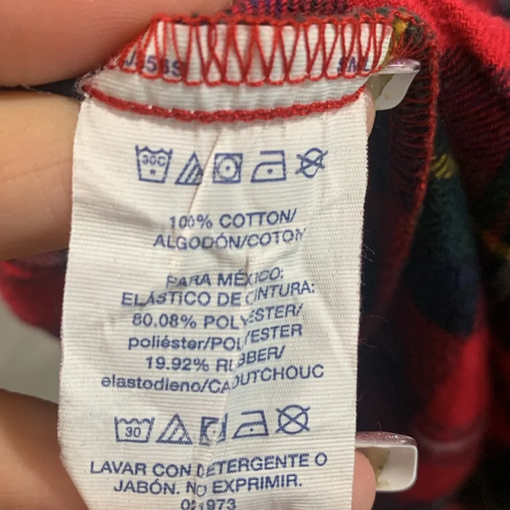 Polo Ralph Lauren Red Plaid‎ Flannel Pull-On Drawstring Waist PJ Bottoms XL Tall